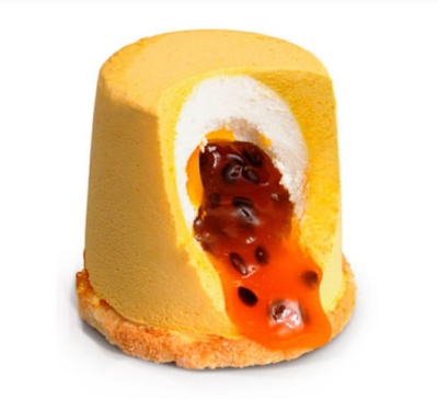 Пирожное Манго-Маракуйя муссовое 16 порций 1,2кг Десерт Фентези