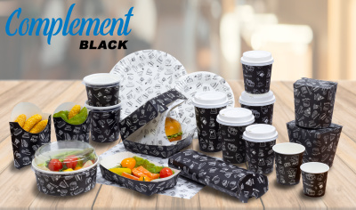 Коробка для картофеля фри средняя 100г 105*53*115мм 1уп*150шт Complement Black