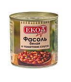 Фасоль ЕКО белая в томатном соусе 310г