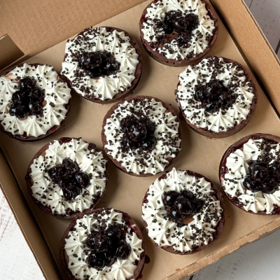 Пирожное Тарталетка Шоколадная с вишней 9шт 1080г Десерт Фентези