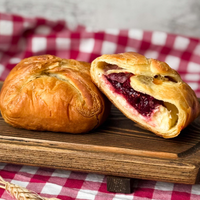 Баркетта для выпекания с малиной и творожным кремом 125г*35шт 4,375кг Десерт Фентези