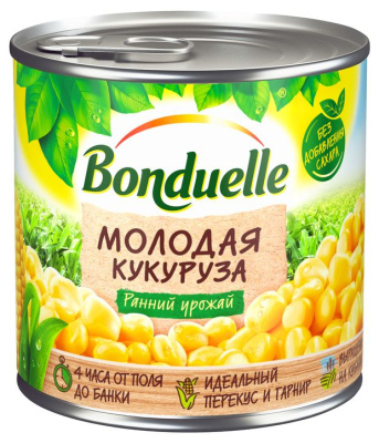 Кукуруза Bonduelle молодая 425мл