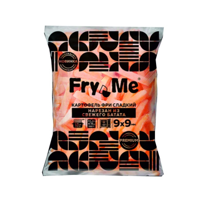 Картофель фри Батат 9х9мм с/м 2,5кг Fry Me (ВАТ9) 