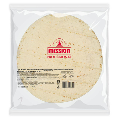 Тортилья  пшеничная замороженная 10дюймов/25см*12шт 800г Mission