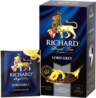 Чай RICHARD Lord Grey черный ароматизированный 25шт*2г сашет