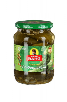 Огурцы Дядя Ваня маринованные по-Берлински 680г