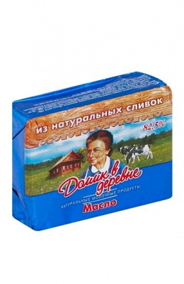 Масло сливочное Домик в деревне 82,5% 180г