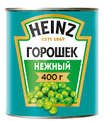 Горошек Heinz зеленый нежный 400г