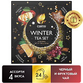 Чай Curtis Delicate Winter Tea Set ассорти 4 вкуса 24пакетика 38,4г