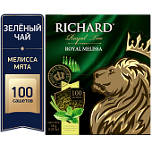 Чай RICHARD Royal Melissa зеленый сашет 100пакетиков*1,5г        