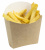 Коробка для картофеля фри Fry Pack большая крафт 115*45*123мм 450мл 1кор*500шт