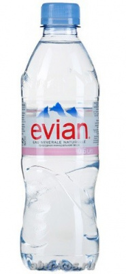 Вода Evian негазированная 0,5л