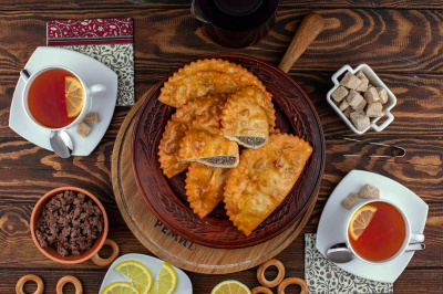 Чебуреки жареные с/м 80г*30шт РЕМИТ