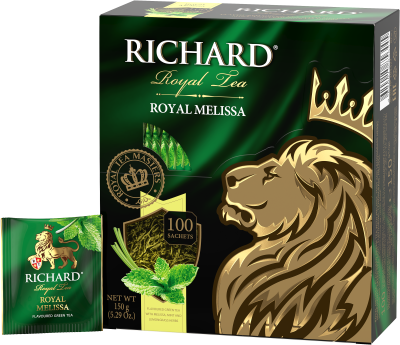 Чай RICHARD Royal Melissa зеленый сашет 100шт*1,5г        