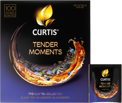 Чай Curtis Tender Moments черный 100пакетиков*1,5г сашет