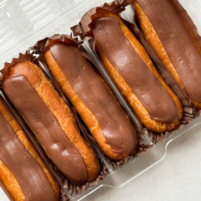 Пирожное Эклер Ванильный с/м 75г*5шт 375г Десерт Фентези