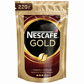 Кофе Nescafe Gold растворимый 220г