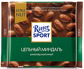 Шоколад молочный Ritter Sport цельный миндаль EXTRA NUT 100г