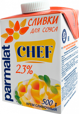 Сливки Parmalat для соуса 23% 0,5л
