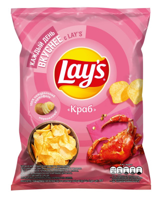 Чипсы Lays краб 70г