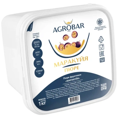 Пюре Агробар (AGROBAR) маракуйя с/м 1кг