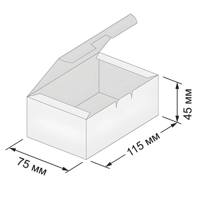 Упаковка для наггетсов Eco Fast Food Box S 115x75x45мм 350мл 1уп*750шт