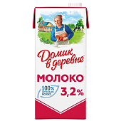 Молоко Домик в деревне ультрапастеризованное 3,2% 0,95л