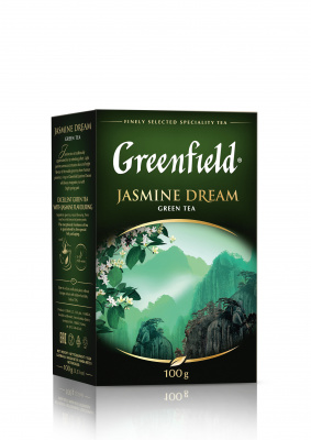 Чай GREENFIELD Jasmine Dream зеленый с жасмином 100г