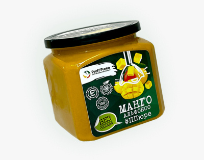 Пюре Proff Puree манго Альфонсо без сахара с/м 500г