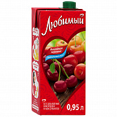 Напиток Любимый сокосодержащий Вишневая черешня 0,95л