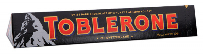 Шоколад Toblerone темный с медово-миндальной нугой 100г     