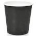 Стакан бумажный Паперскоп однослойный чёрный 100мл Ø62мм 1кор*1000шт
