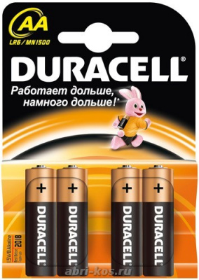 Батарейка Duracell AA LR6 1,5V 4шт