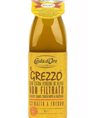 Масло оливковое нерафинированное Extra Virgin 1л cт/б il Grezzo Costa d'Oro