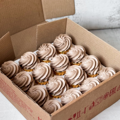 Пирожное Капкейк Дубайский шоколад 62г*16шт 992г Десерт Фентези