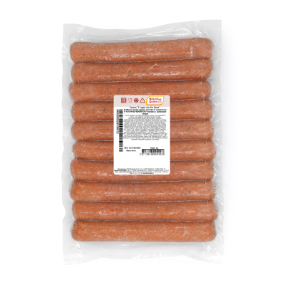 Сосиски Петродворские Колбасы для хот-дога с сыром с/м в/у 72г*10шт