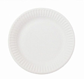 Тарелки Snack Plate бумажные белые мелованные 230м 100шт