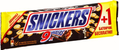 Батончик SNICKERS 9шт*40г