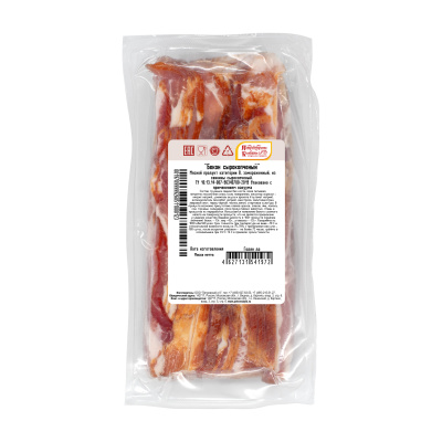 Бекон Петродворские колбасы сыро-копченый нарезка 500г