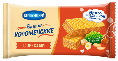 Вафли Коломенское с орехами 200г