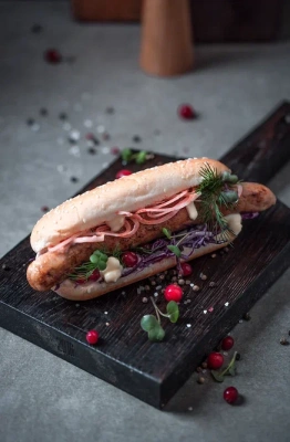 Булочки Bagerstat Foodservice (Лантманнен Юнибейк) для датского хот-дога с кунжутом 170мм*36шт