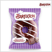Донат шоколад со вкусом шоколада 55г*32шт Bakerton в инд/уп
