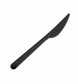 Нож столовый одноразовый черный 180мм 1упак*50шт