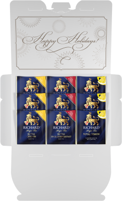 Чай RICHARD Royal Postcards Tea Rabbit King черный ассорти 9шт 17,1г сашет