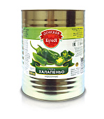 Перец Донская Кухня халапеньо резаный колечками 3,1кг ж/б