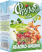 Сок яблоко-вишня 0,2л Фрумка