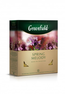 Чай GREENFIELD Spring Melody черный 100пакетиков*1,5г