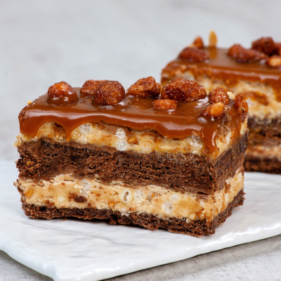 Пирожное Карамельно-ореховое 21 порция 2,625кг Десерт Фентези