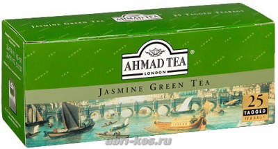 Чай Ahmad Tea зеленый с жасмином 25пакетиков*2г