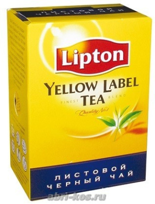 Чай Lipton orthodox черный листовой 100г